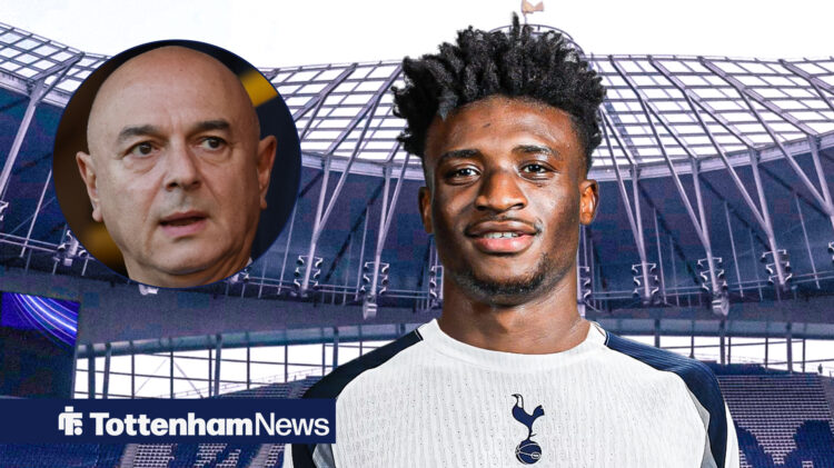 Tottenham chief Daniel Levy and West Ham United forward Mohammed Kudus