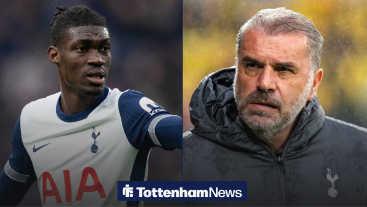 Yves Bissouma and Ange Postecoglou