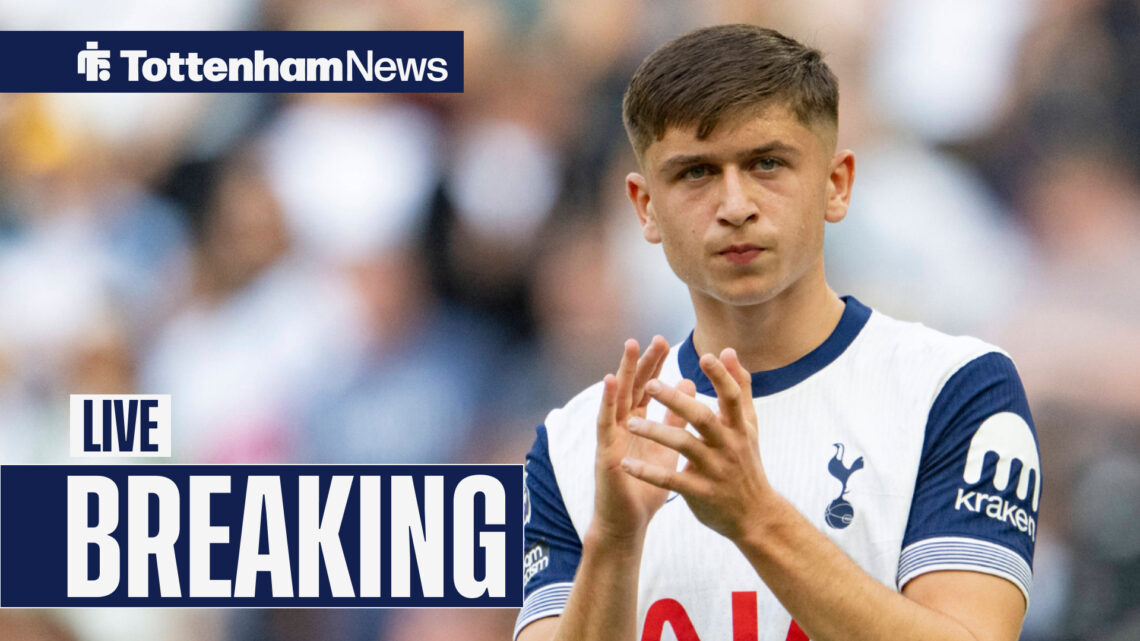 Tottenham rising star Mikey Moore