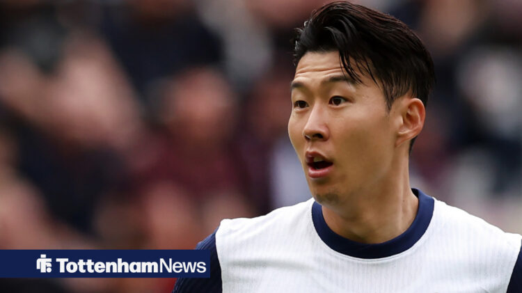 Son Heung-min in action for Tottenham