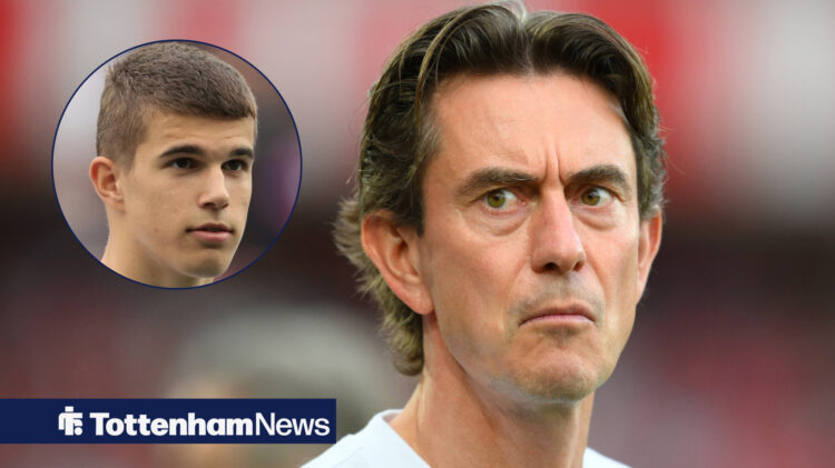 Luka Vuskovic, Thomas Frank, Tottenham