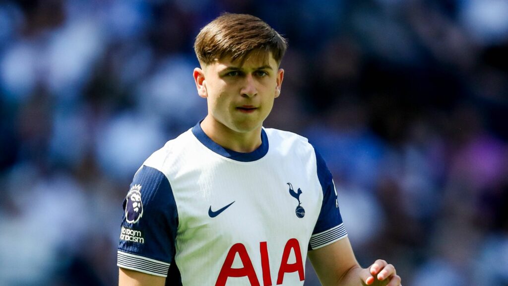Tottenham youngster Mikey Moore.