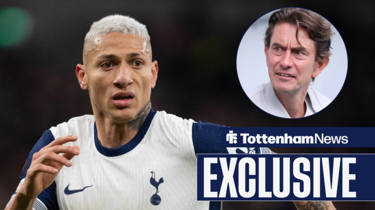 Richarlison, Frank looking at one another