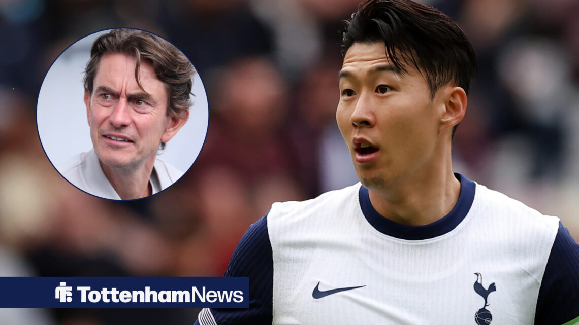 Son Heung-Min and Thomas Frank inset