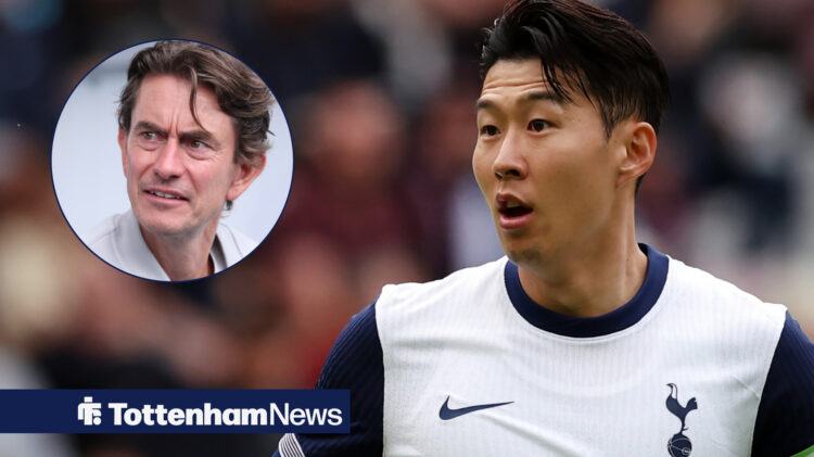 Son Heung-Min and Thomas Frank inset