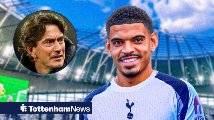 Tottenham manager Thomas Frank and Nottingham Forest midfielder Morgan Gibbs-White