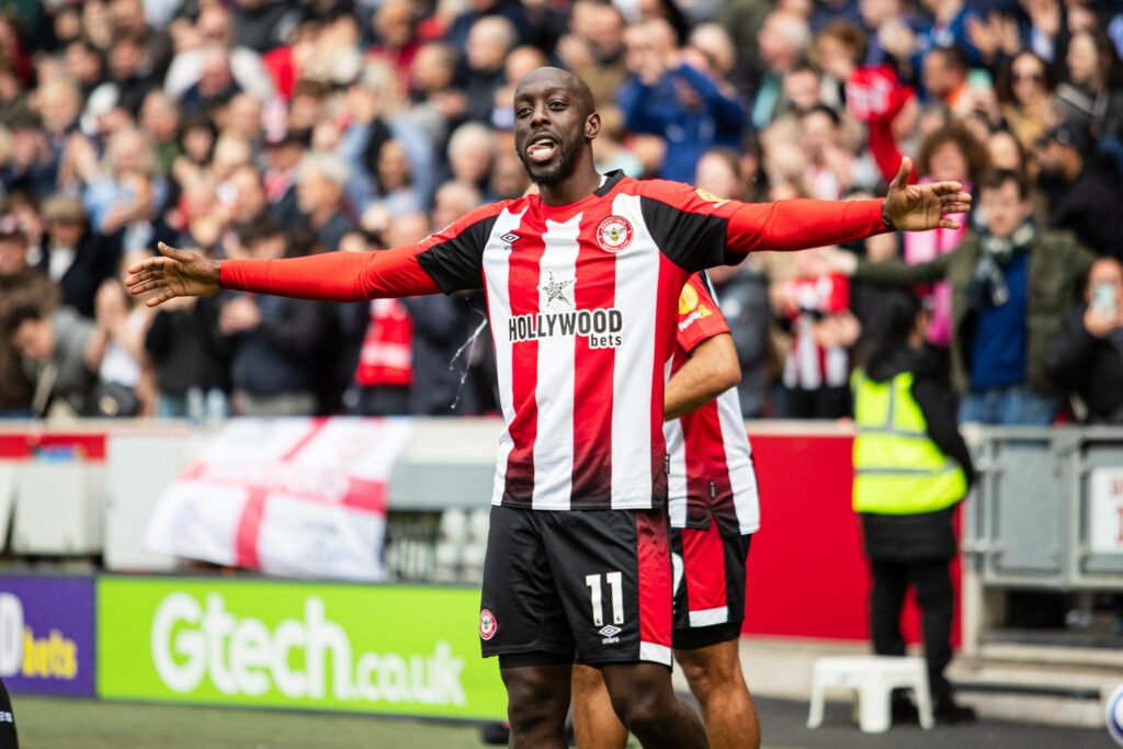 Yoane Wissa celebrating