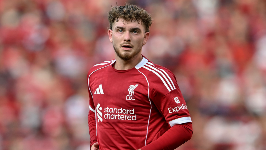 Tottenham target Harvey Elliott in action for Liverpool.