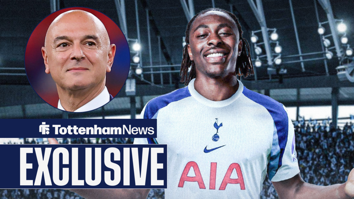 Tottenham News exclusive as Tottenham chairman Daniel Levy smiles at target Eberechi Eye.