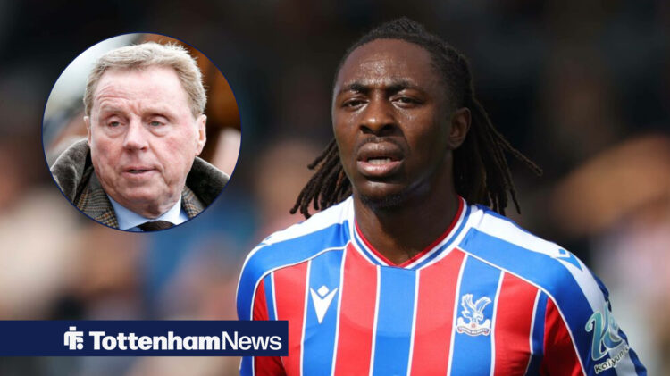 Eberechi Eze with Harry Redknapp inset.