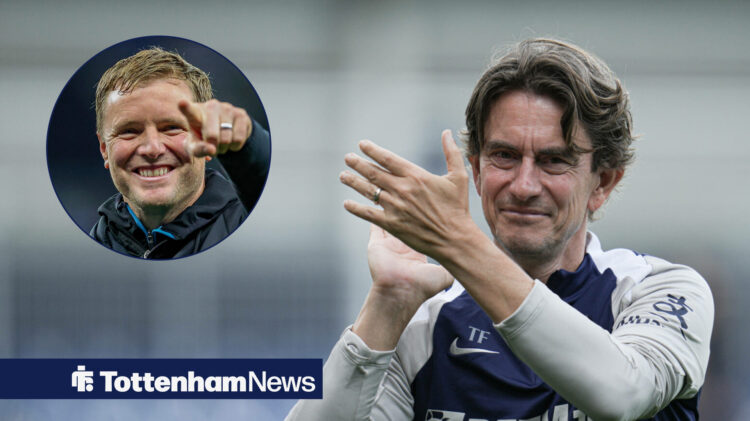 Frank, Howe pointing and smiling