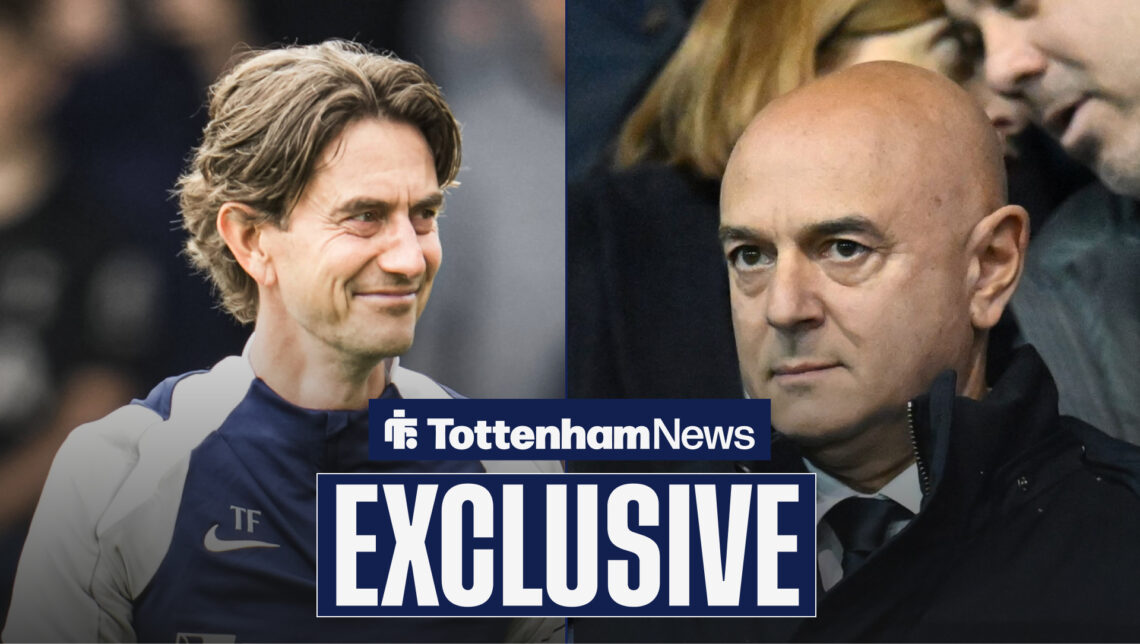 Thomas Frank, Tottenham chairman Daniel Levy