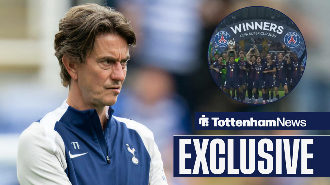 Thomas Frank's Spurs fell to defeat vs PSG