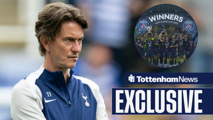 Thomas Frank's Spurs fell to defeat vs PSG