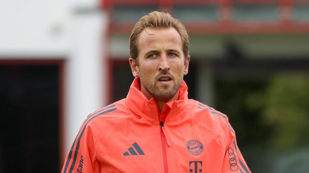 Harry Kane in Bayern Munich training