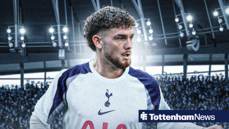 Liverpool star Harvey Elliott in a Tottenham shirt.