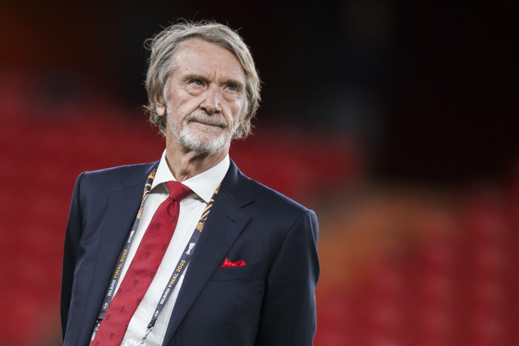 Jim Ratcliffe standing in a suit