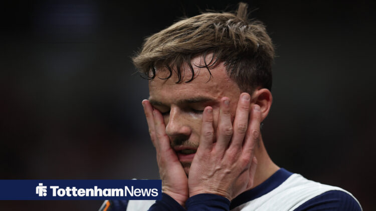 James Maddison looks upset