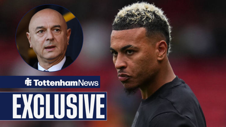 Tottenham News exclusive as Aston Villa star Morgan Rogers stares at Tottenham chairman Daniel Levy.