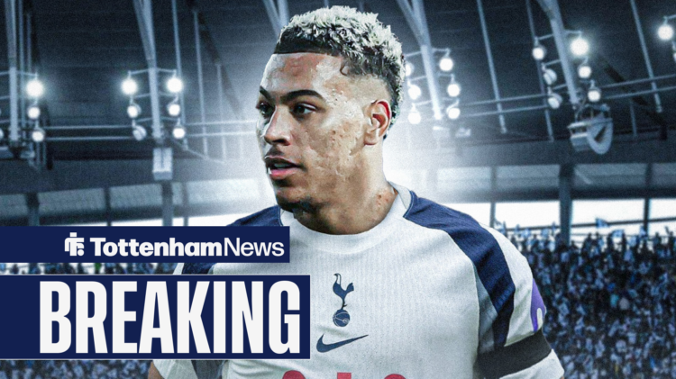 Aston Villa midfielder Morgan Rogers in a Tottenham shirt.