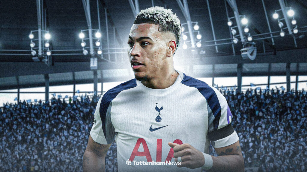 Morgan Rogers in a Tottenham home kit