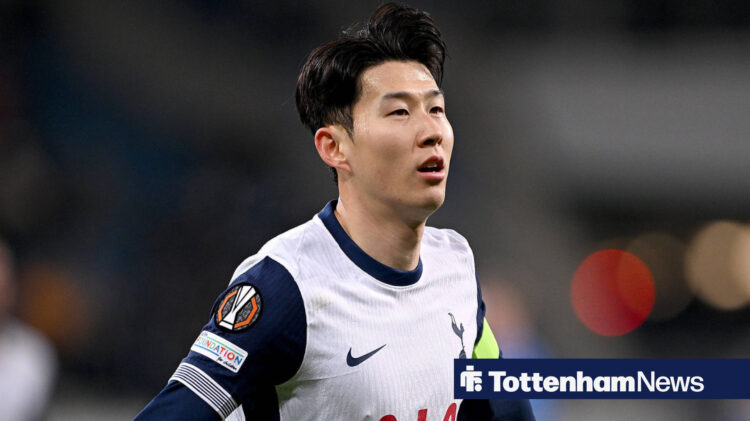 Son Heung-min celebrating