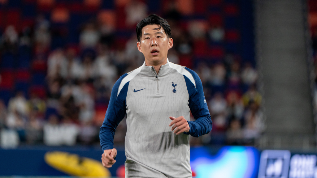 Son Heung-min in Tottenham training gear
