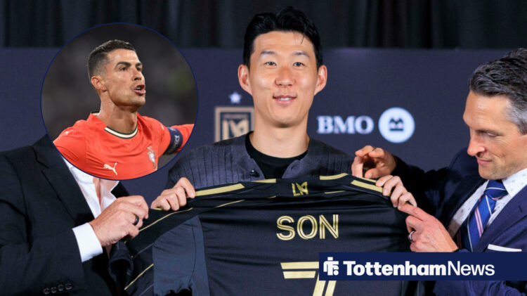 Son Heung-min and Cristiano Ronaldo