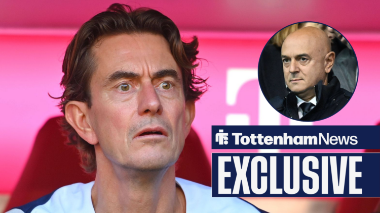 Tottenham News exclusive as manager Thomas Frank looks at Daniel Lev in shock.