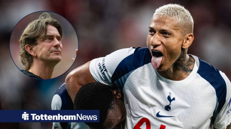 Richarlison stats and tactics piece after Tottenham loss to PSG.
