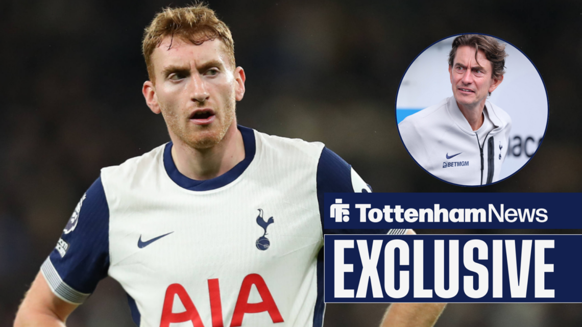 Tottenham attacker Dejan Kulusevski and manager Thomas Frank.