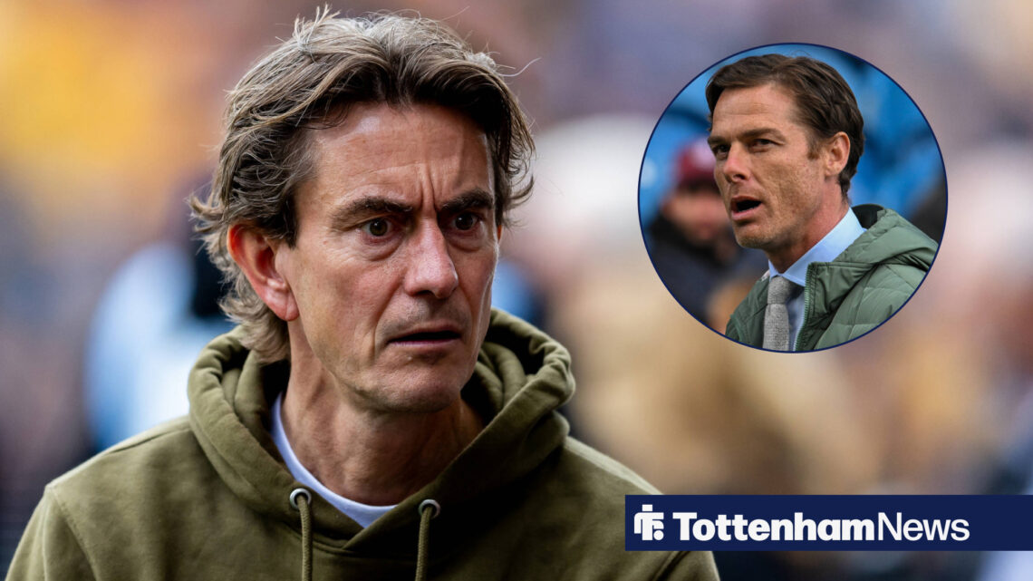 Thomas Frank looking at Scott Parker