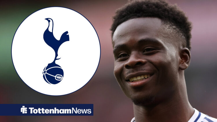 Bukayo Saka, Tottenham badge