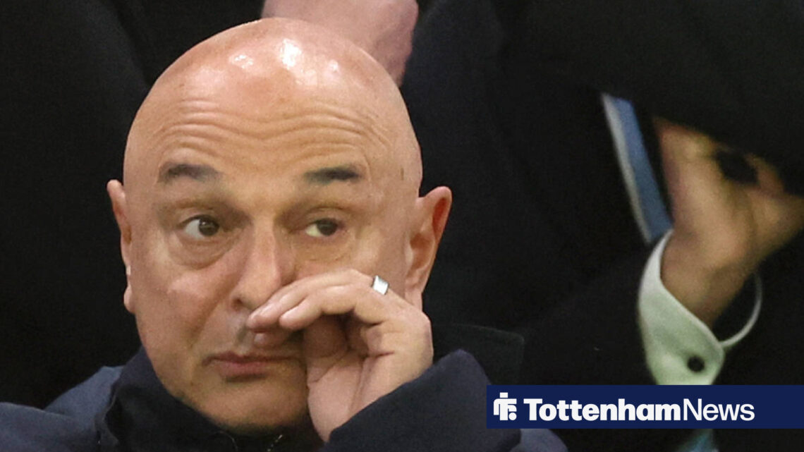 Daniel Levy rubs his nose