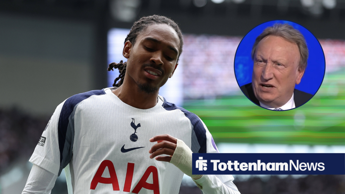 An image of Djed Spence with a circular inset of Neil Warnock.