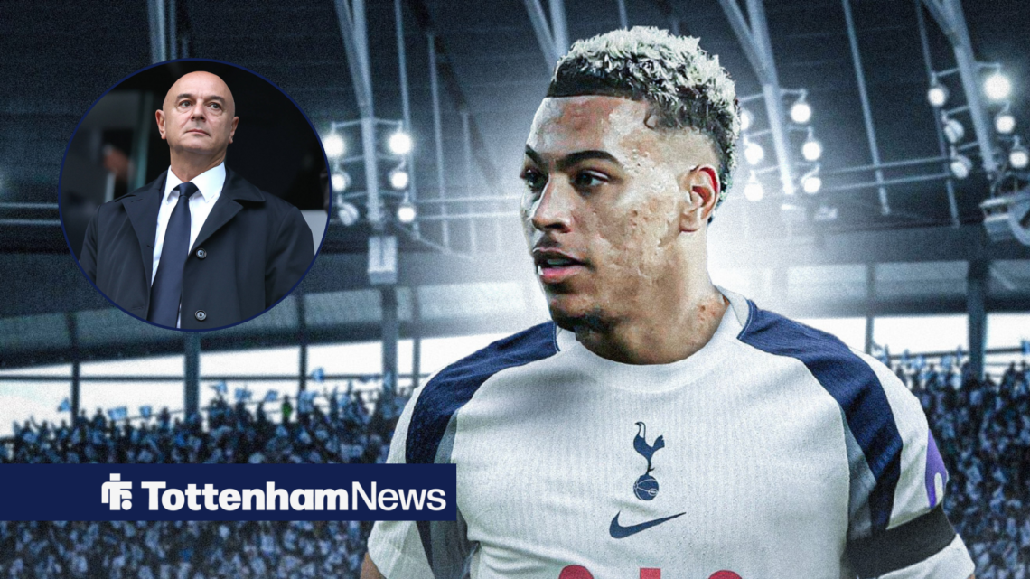 Morgan Rogers and Daniel Levy look towards each other