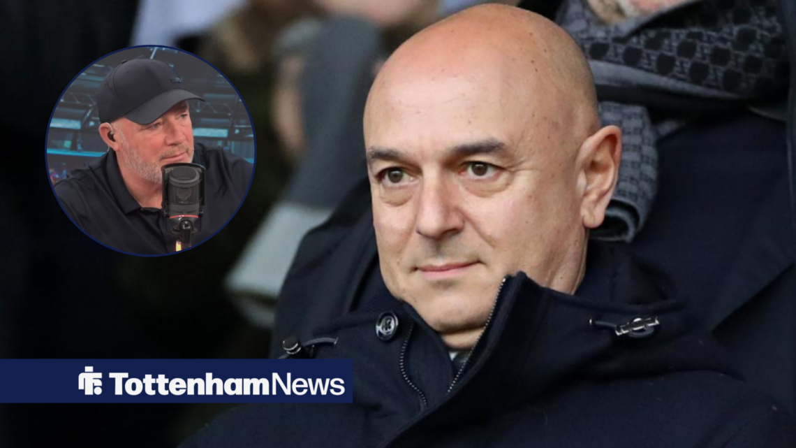 Ally McCoist looks towards former Tottenham chairman Daniel Levy.