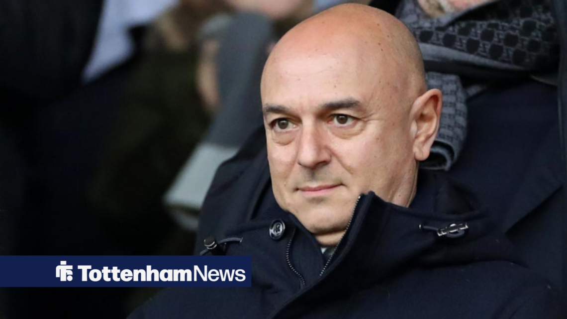 Daniel Levy looks cunning in the Tottenham stand.