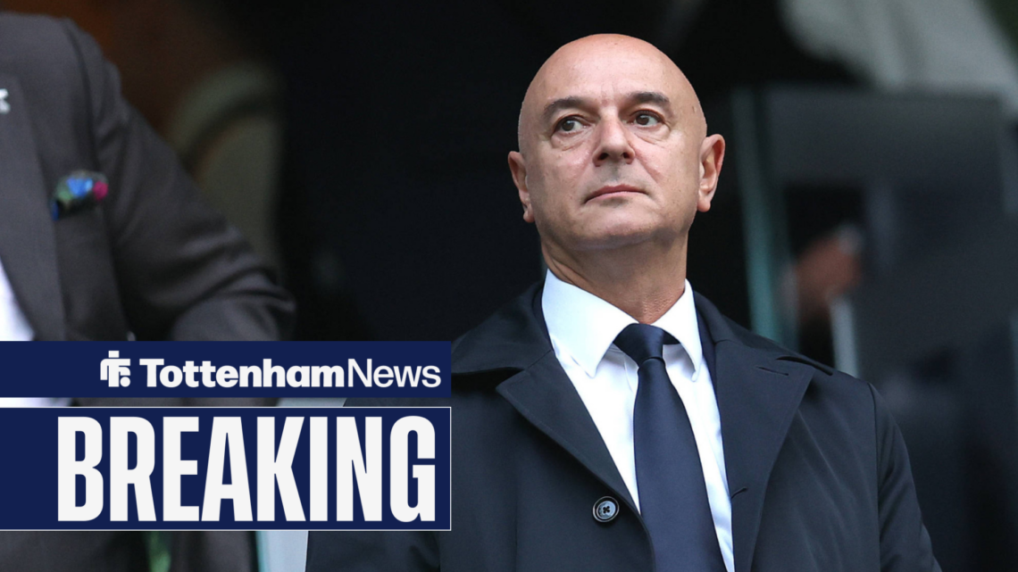 Daniel Levy stands tall at the Tottenham Hotspur Stadium