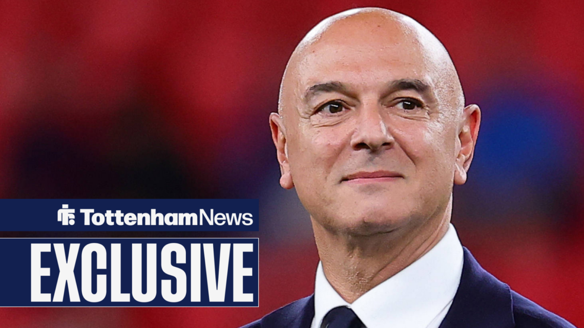 Daniel Levy smiles at the Europa League final.
