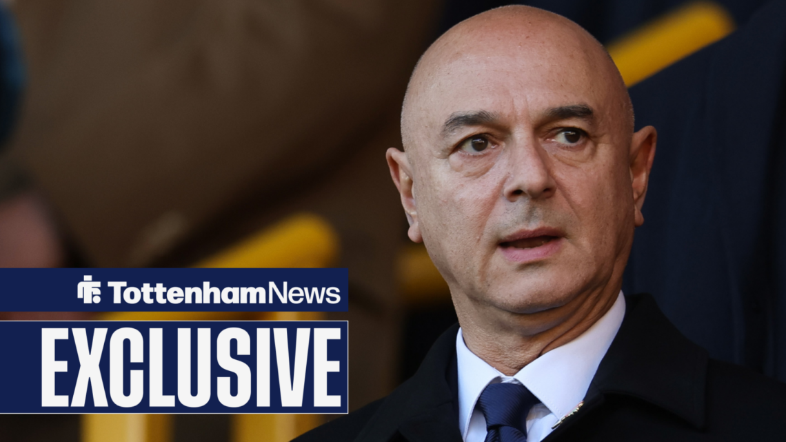 Daniel Levy watches on from stands at Tottenham