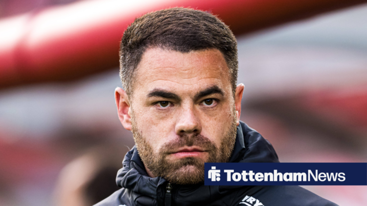 Tottenham Women's head coach Martin Ho staring intently