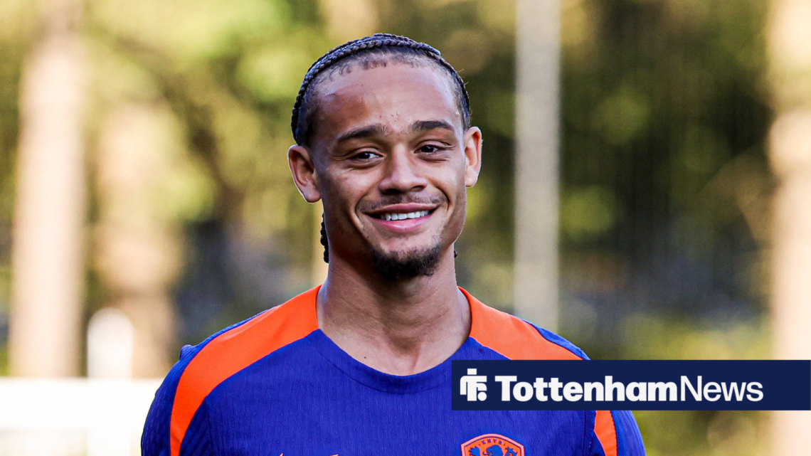 Xavi Simons in the Netherlands training kit reporting for international duty