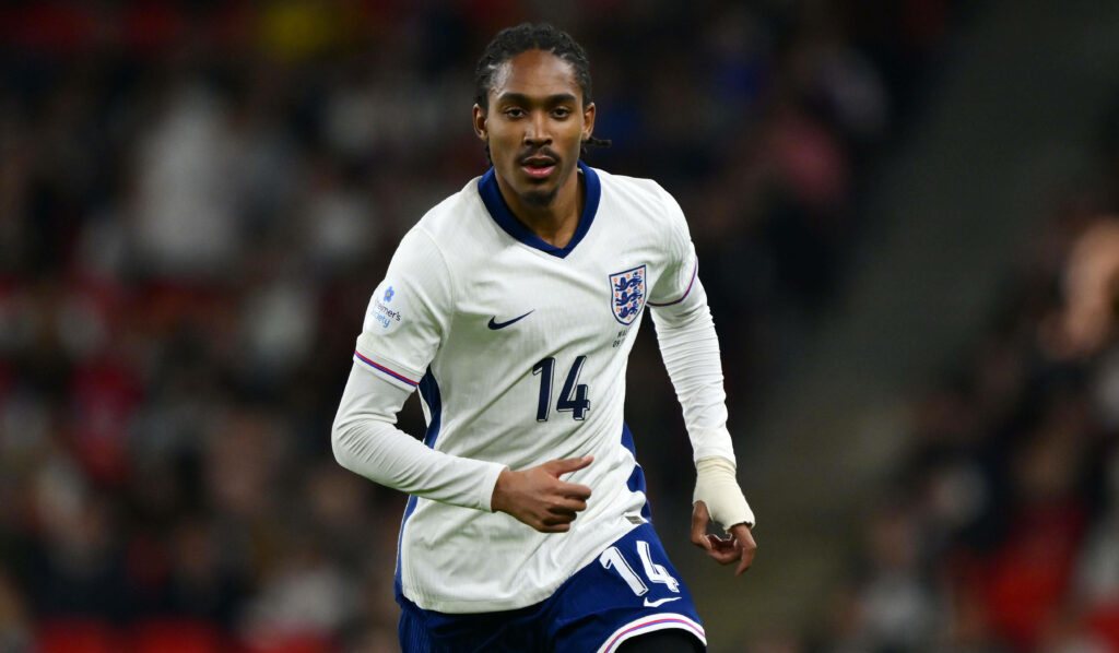 Djed Spence in action for England