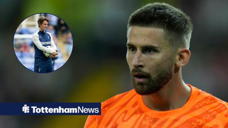 Guglielmo Vicario alongside a circle inset of Thomas Frank.