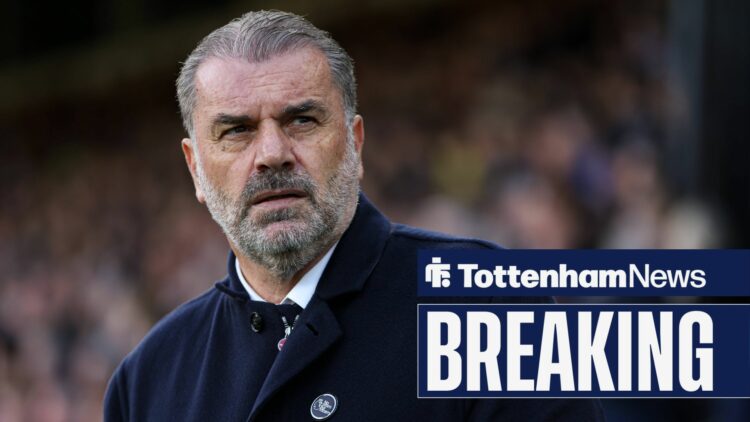 Ange Postecoglou while on the touchline when he was in charge of Tottenham.