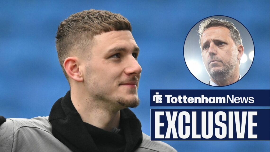Tottenham loanee Jamie Donley and Fabio Paratici in circular inset