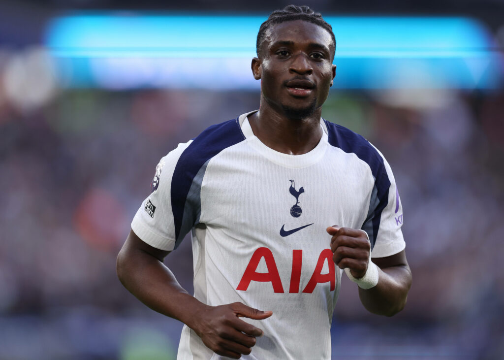 Mohammed Kudus in action for Tottenham