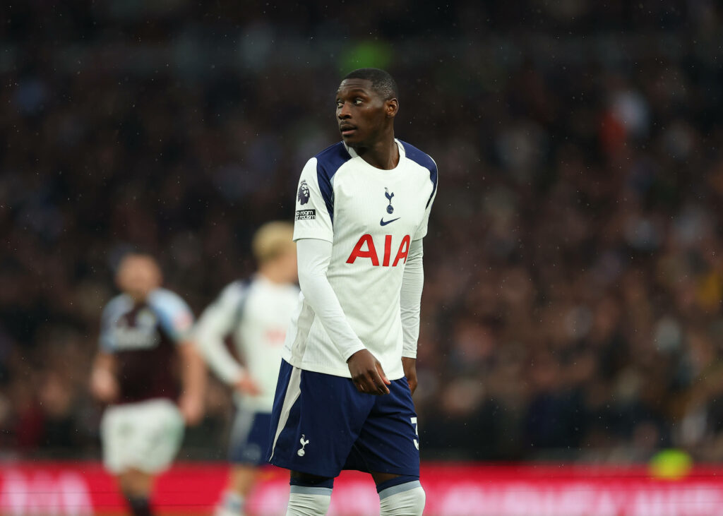 Randal Kolo Muani in action for Tottenham