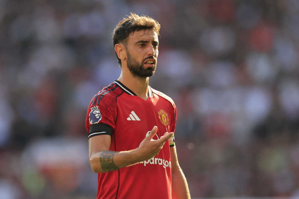 Manchester United captain Bruno Fernandes